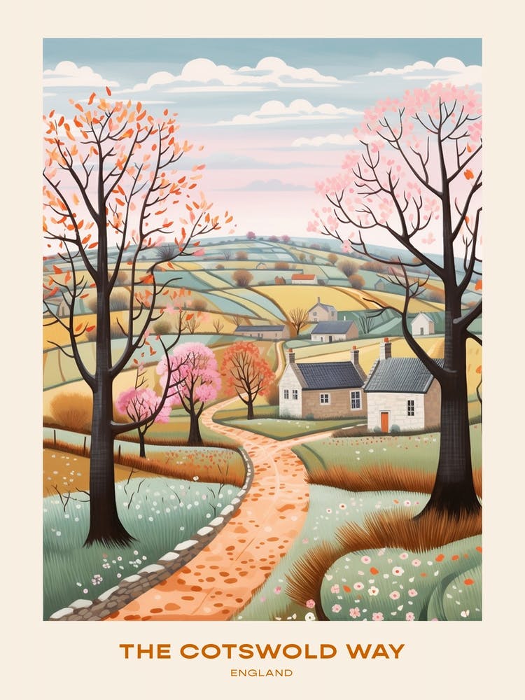 The Cotswold Way England 1 Wanderung Poster
