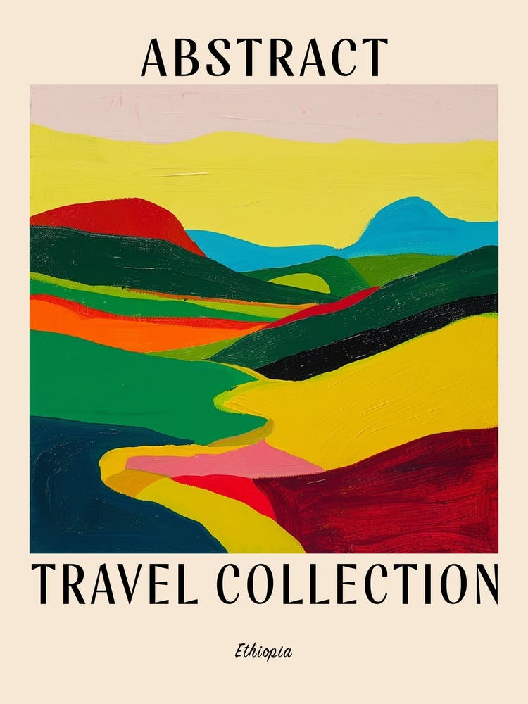 Abstract Travel Collection Poster Ethiopia 3