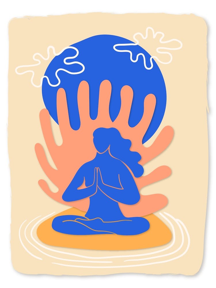 The Woman - Matisse Style Illustration