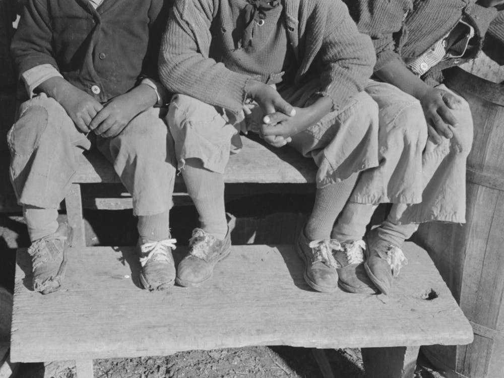 Detail Of Clothes Of Sharecropping Children Who Will Be Resettled On Transylvania Project, Louisiana, Note