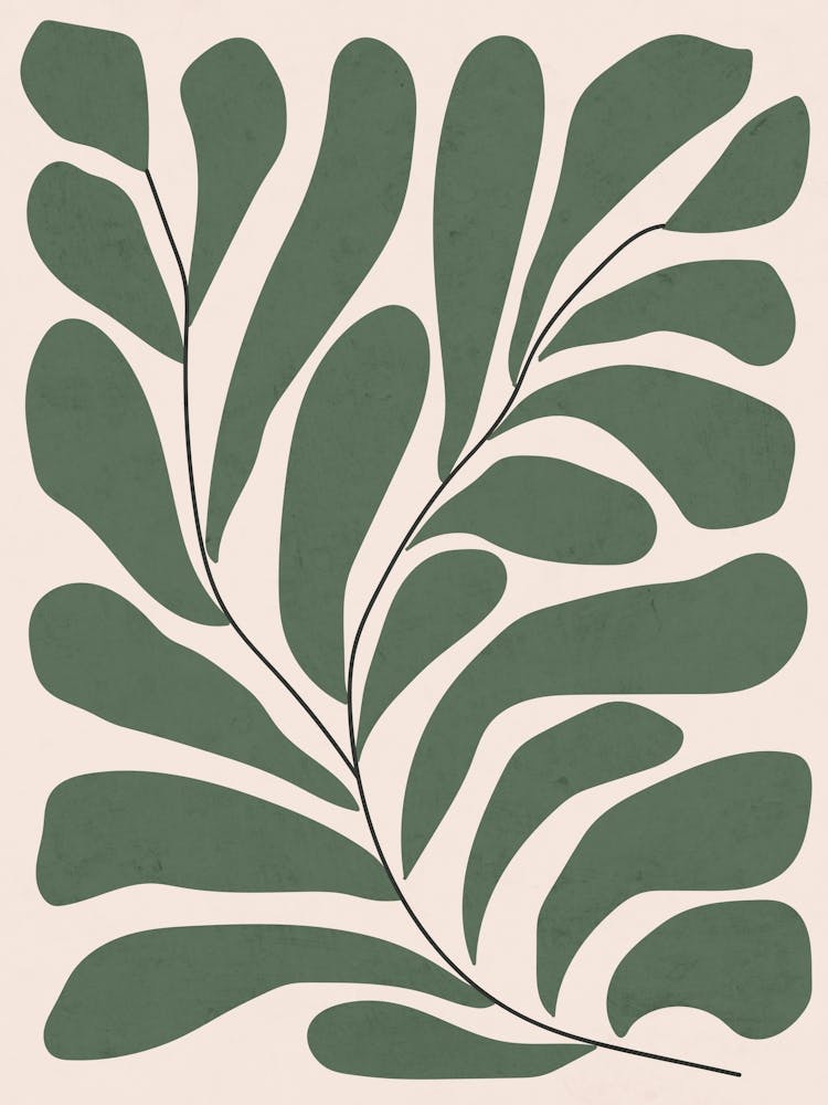 Tropical Leaves Green 1
