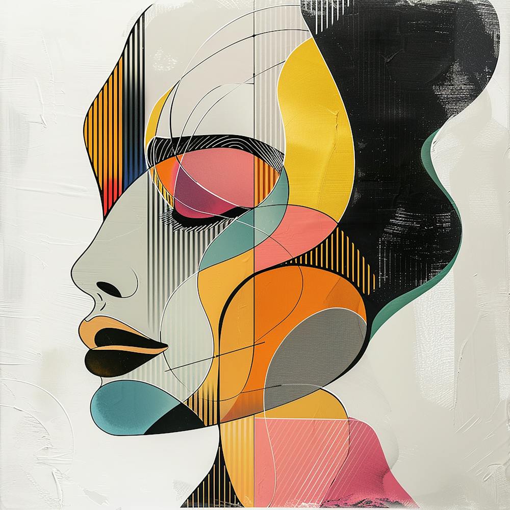 Abstract Portrait Of A Woman 4 - city wall art, colorful wall art, home decor, minimal art, modern wall art, wall art, wall decoration, wall print colourful wall art, decor wall art, digital art, digital art download, interior wall art, downloadable art, eclectic wall, fantasy wall art, home decoration, home decor wall, printable art, printable wall art, wall art prints, artistic expression, contemporary, modern art print,