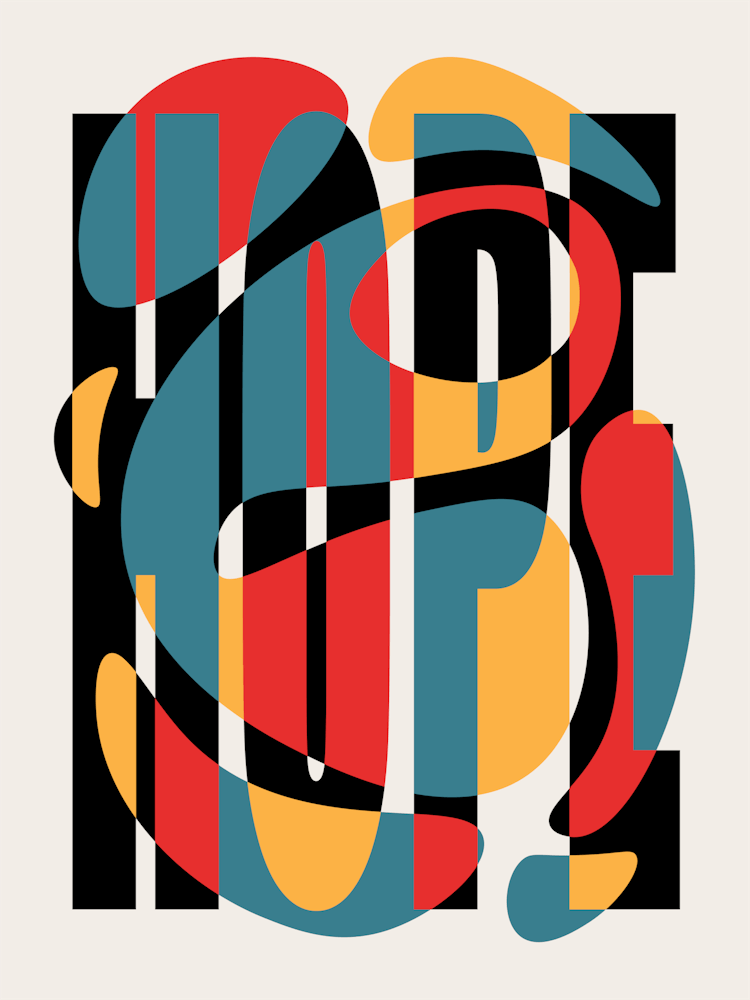 Hope Abstract Positive Quote Minimalist