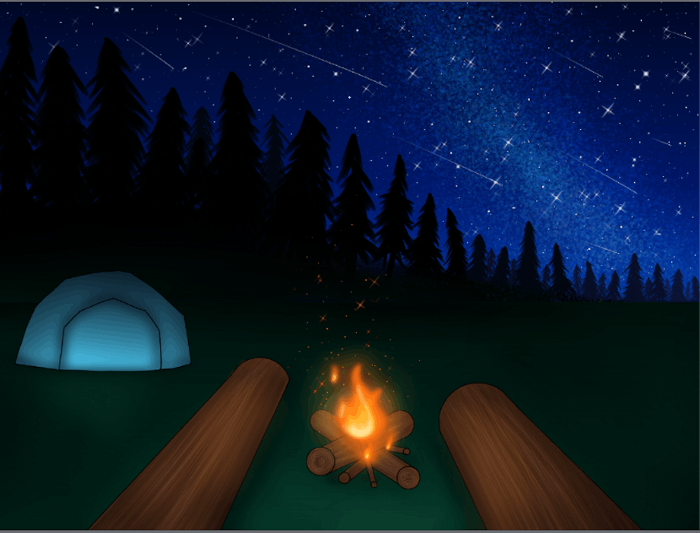 Campfire At Night