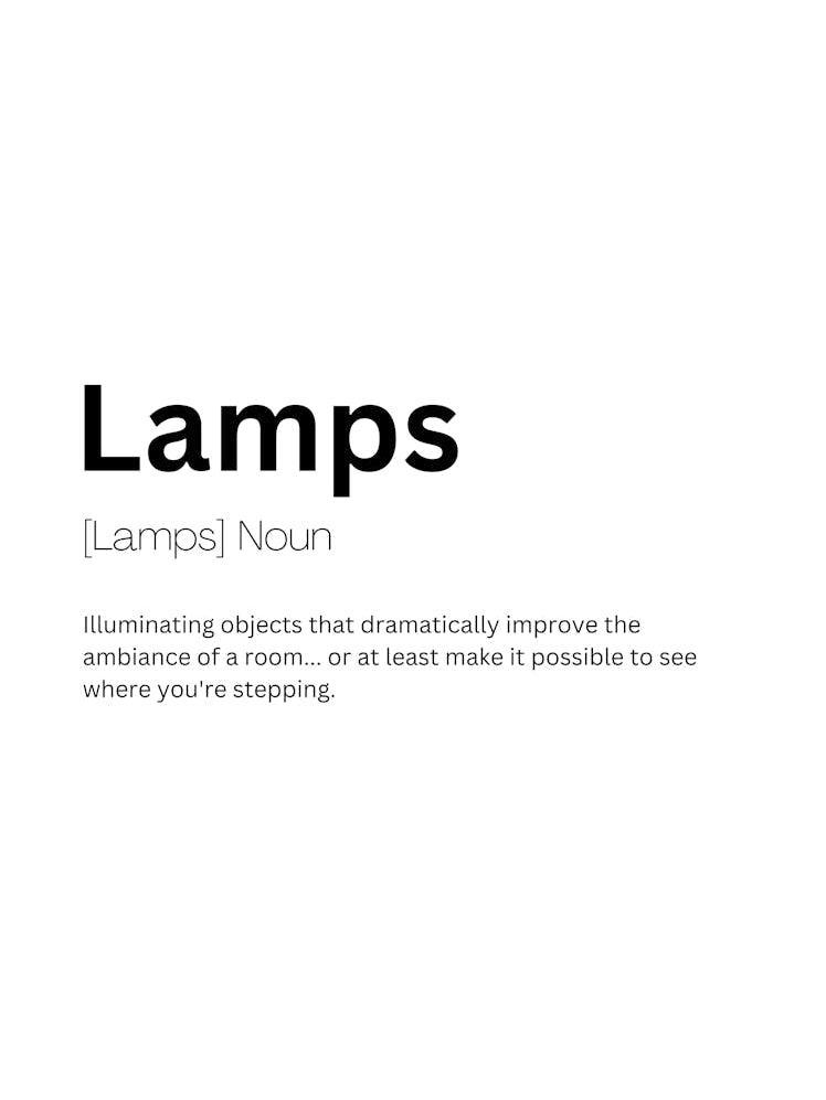 Lamps Definition Meaning