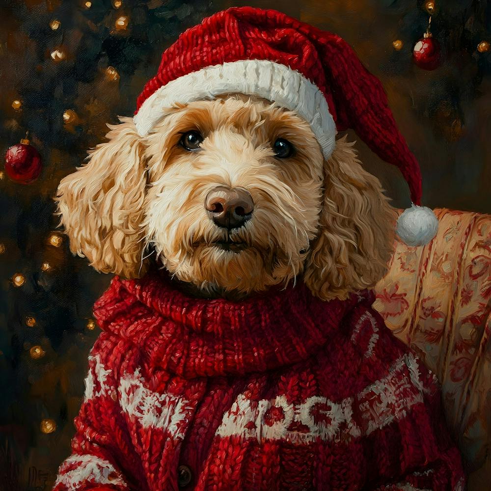 Christmas Goldendoodle 9