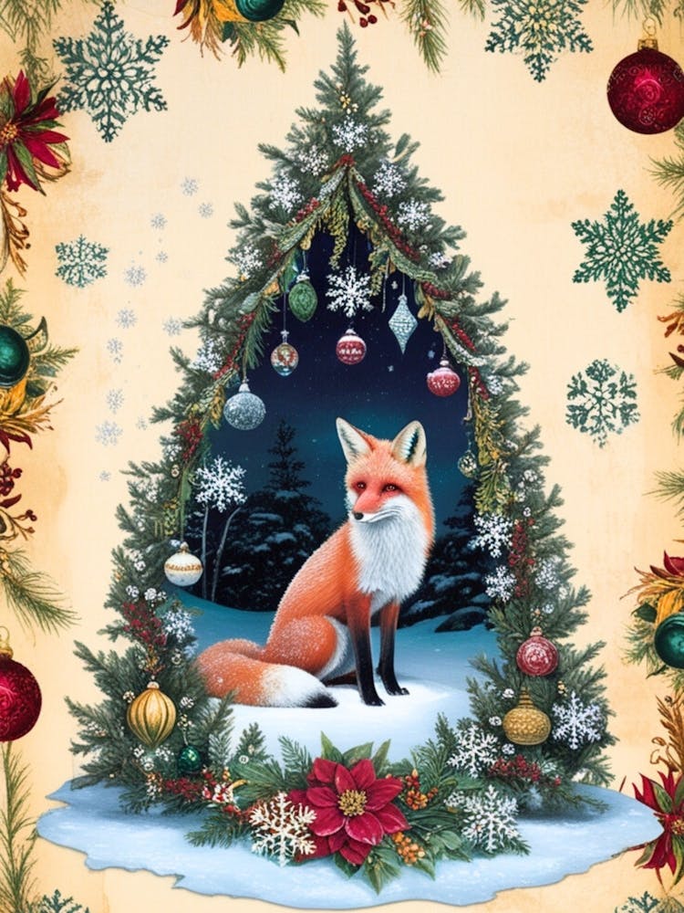 William Morris Christmas Fox 26