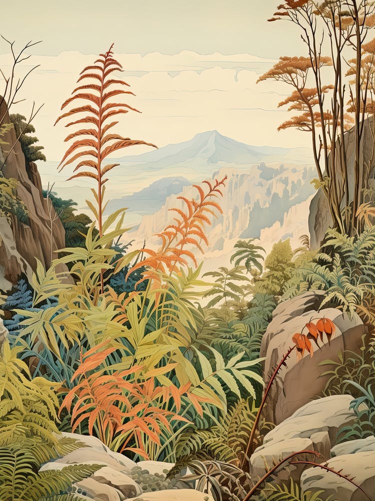 Japanese Painted Fern Victorian Style 0