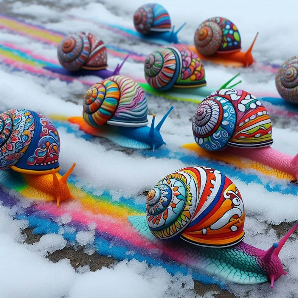 Snails In The Snow