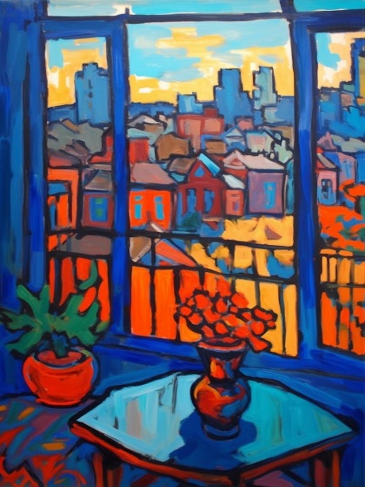 Window Toronto Canada In The Style Of Matisse 2