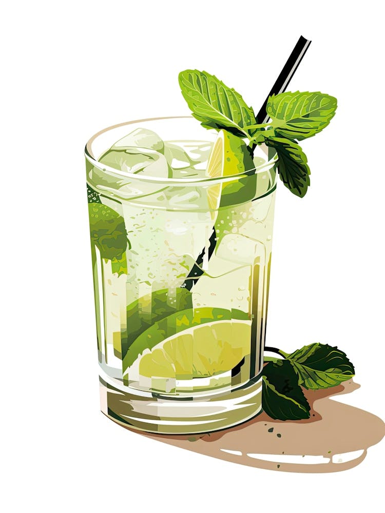 Illustration Kentucky Mule Floral Infusion Cocktail 2