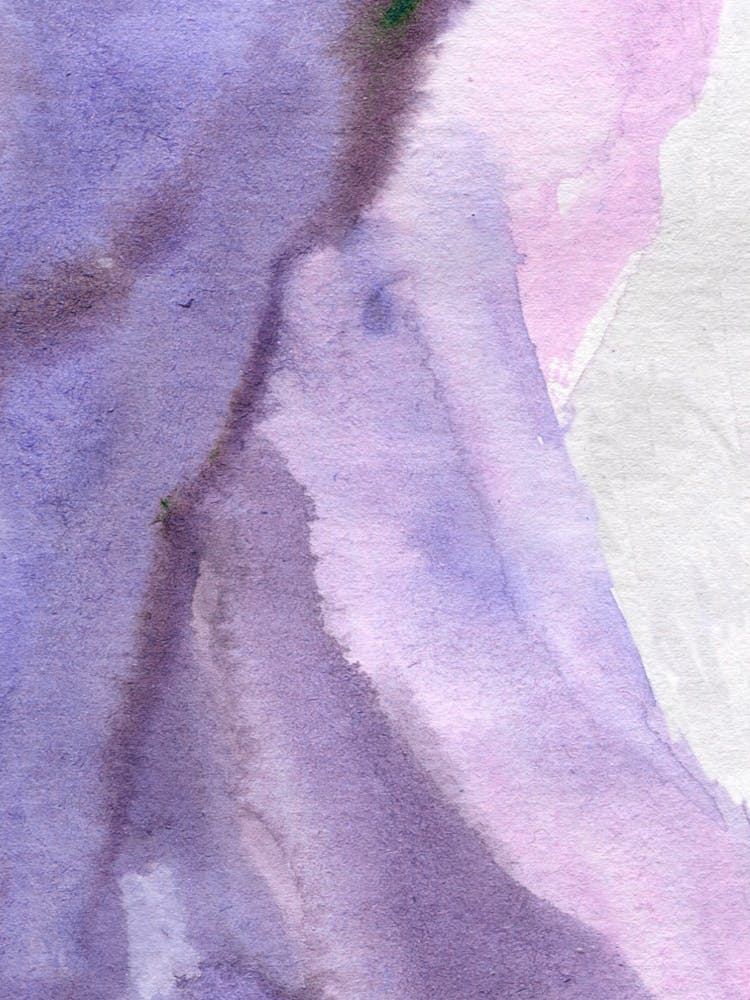 Purple And White Watercolor Painting