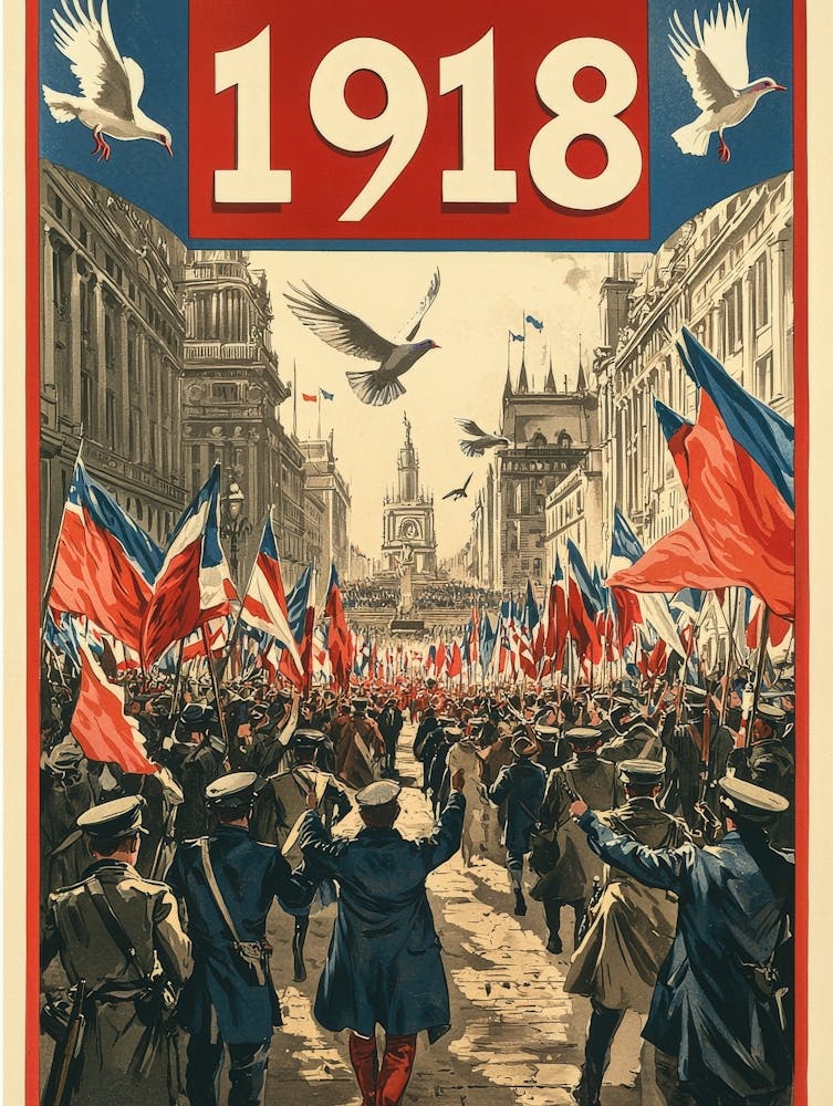 Aihrgdesign A Vintage Poster Celebrating The End Of World War Fcca7e9f Fd32 42bd 8ecf 2c4d5a38a281 1