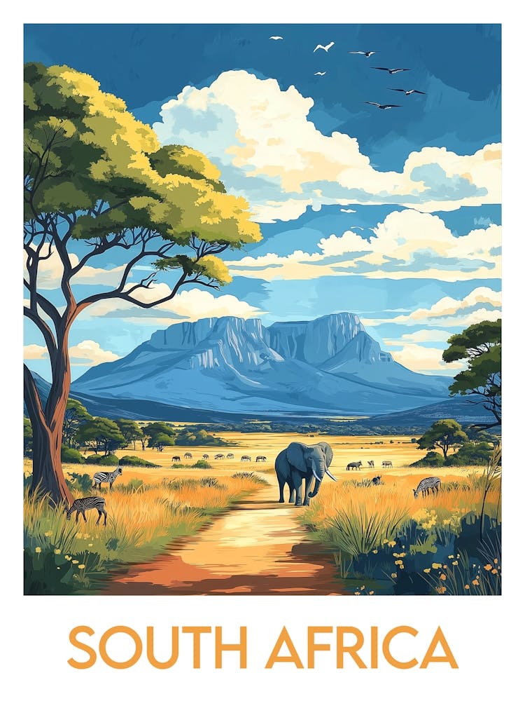 Affiche de voyage South Africa 2