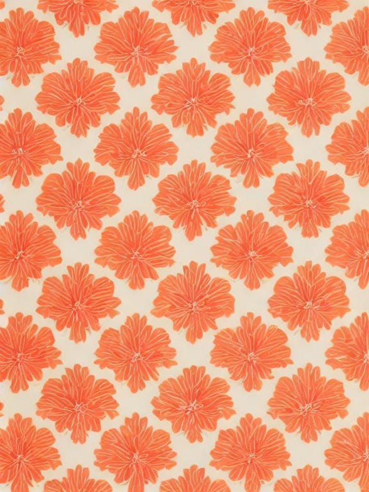 Gardenia Floral Print Retro Pattern 1 Flower