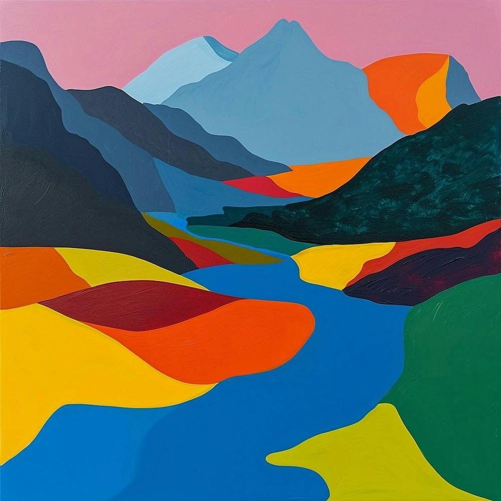 Colourful Abstract Durmitor National Park Montenegro 1