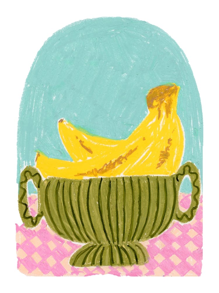 Bananas In A Vase