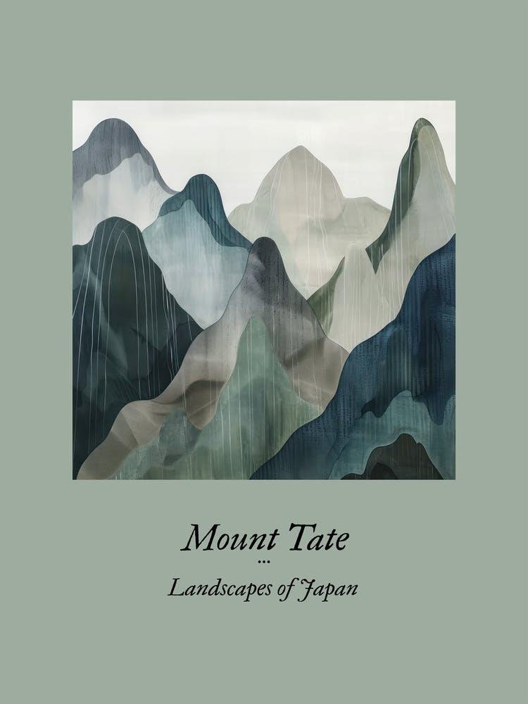 Landscapes Of Japan Mount Tate 26