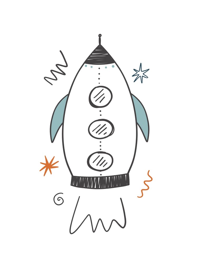 Rocket Ship Space Kids Room 6 1