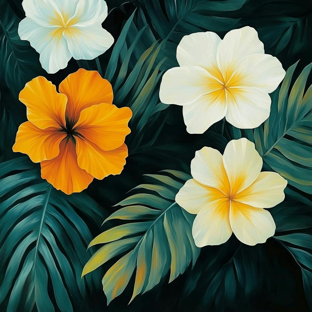 Hawaiian Flowers Art 2