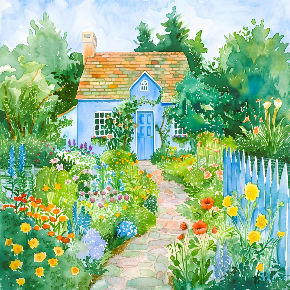 Blue Cottage Garden