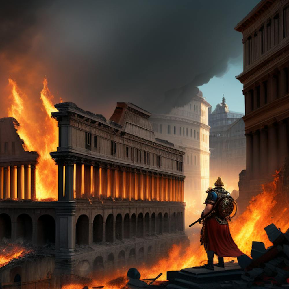Rom in Flammen