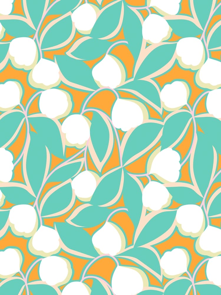 Organic Tulips Turquoise