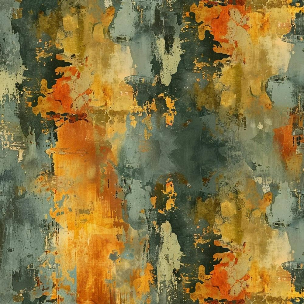 Minimal Golden Texture Oil Painting