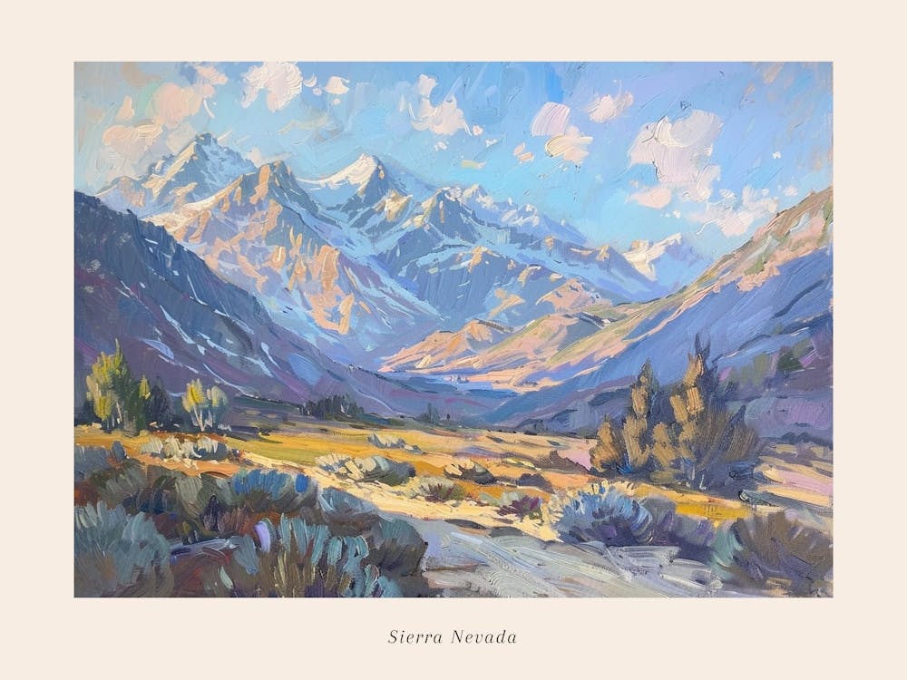 Western Landscapes Sierra Nevada 2 Poster