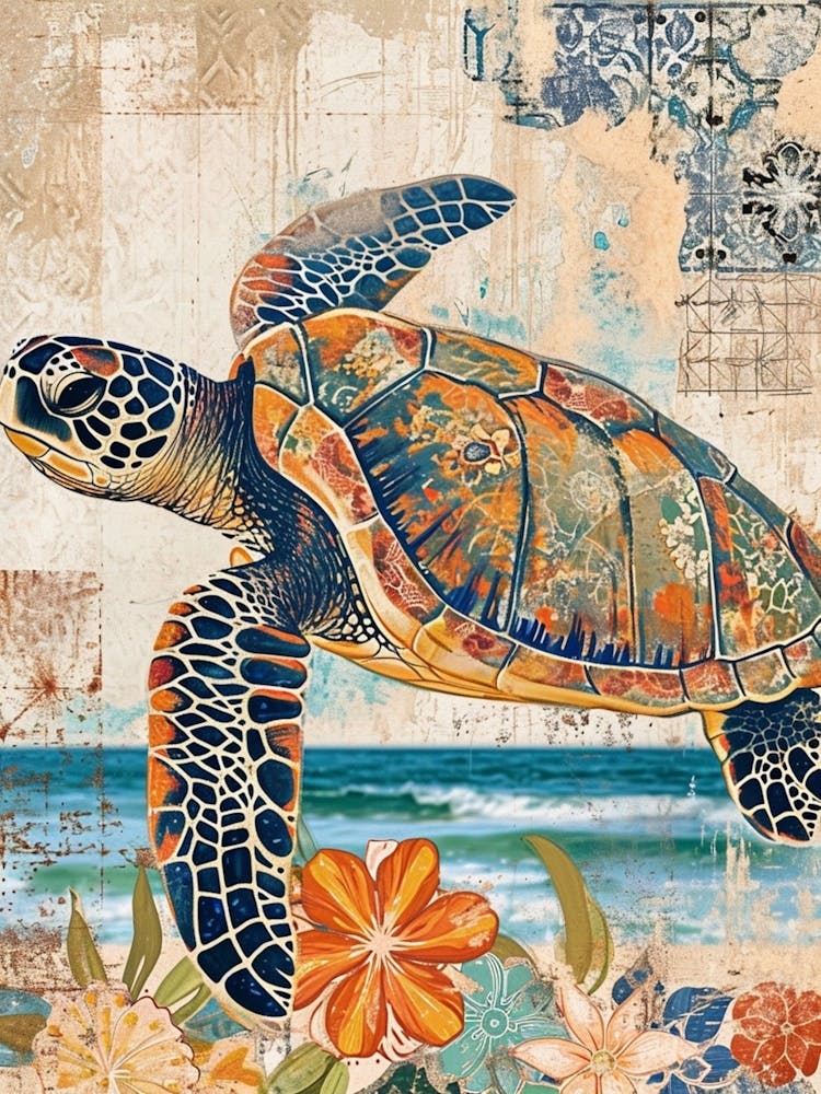 Wallpaper Style Sea Turtle 2