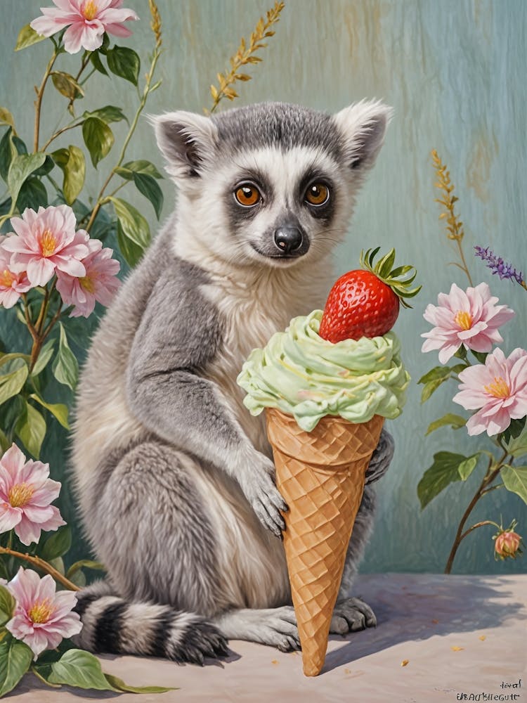 Ice Cream Cone Lemur no1