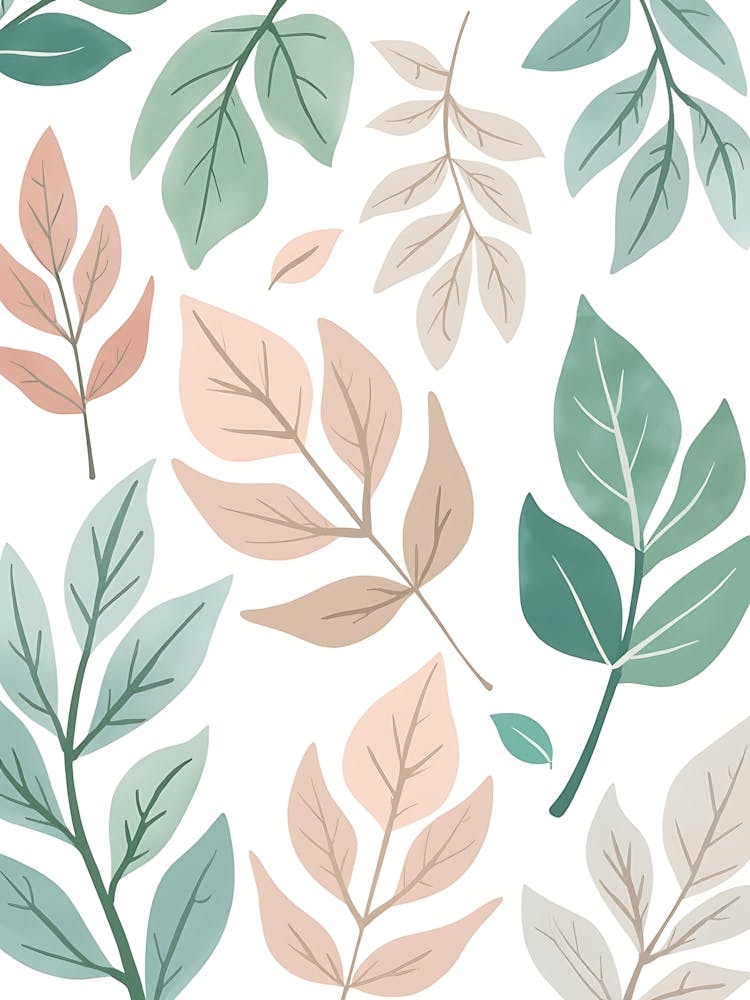 Minimal Botanical Composition For Modern Walls