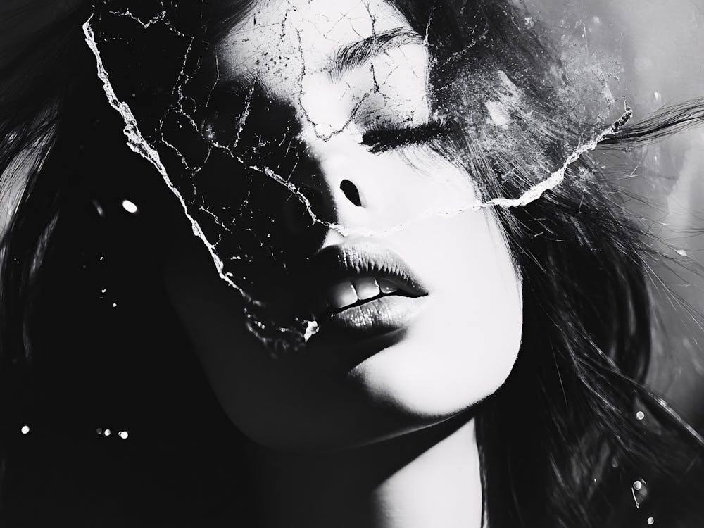 Black And White Portrait Of A Woman 15