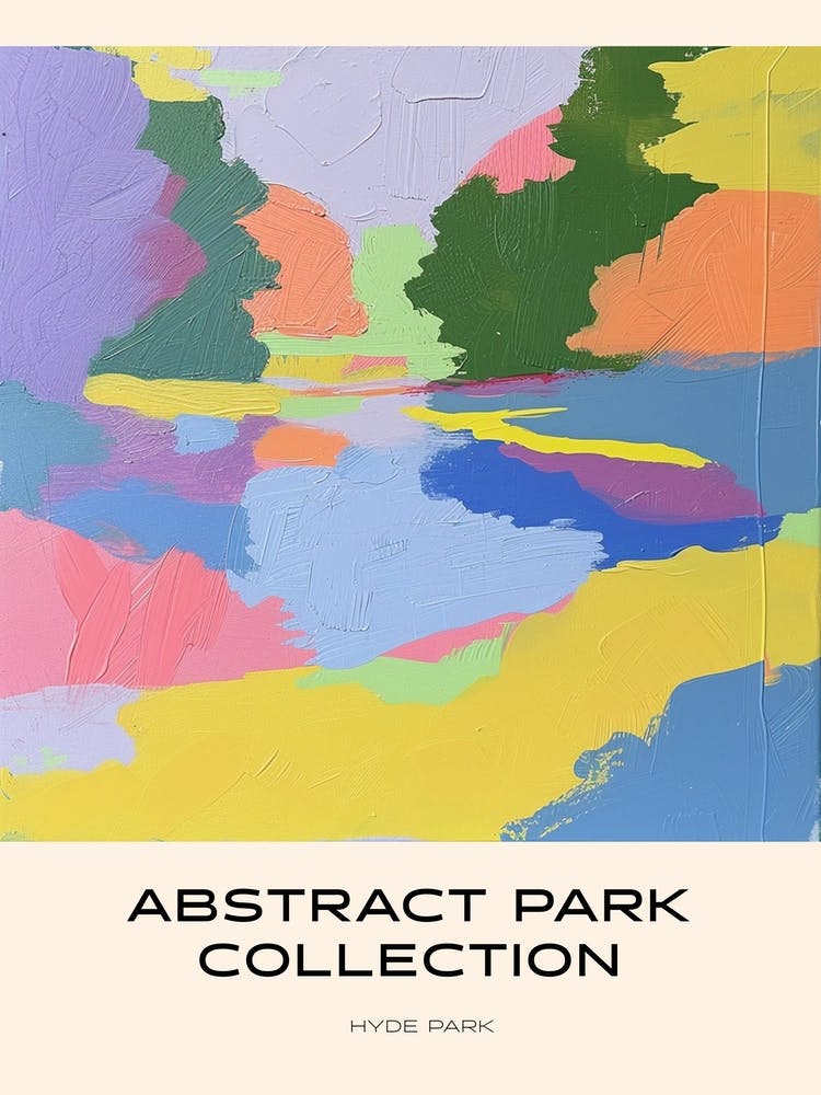 Abstract Park Collection Poster Hyde Park London 6