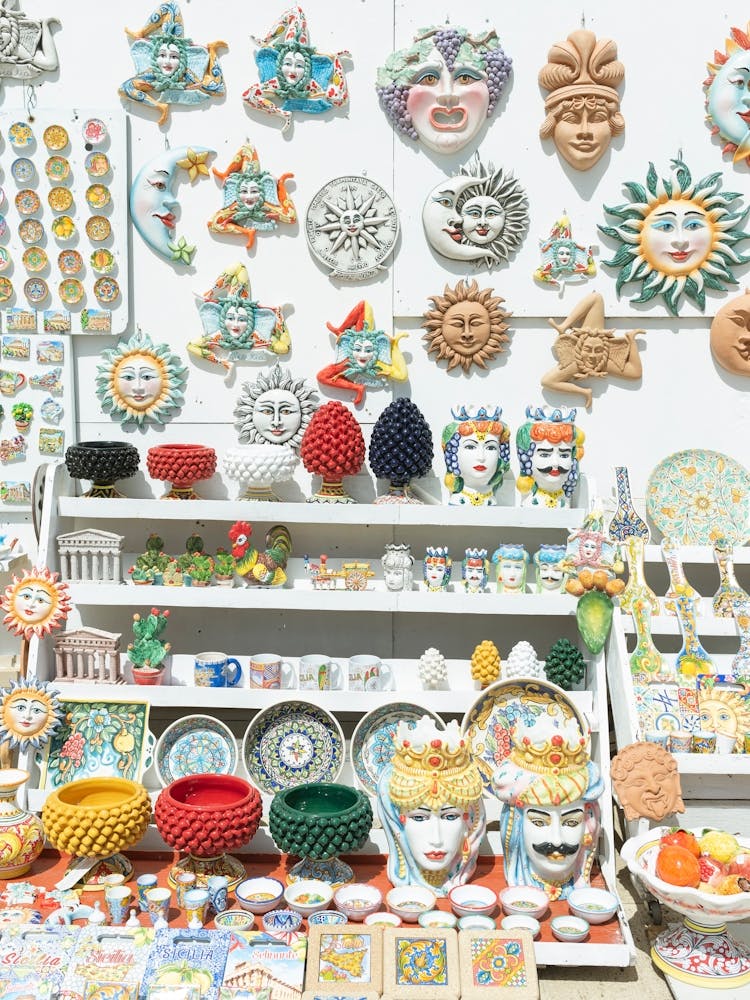 Sicilian Greco Deco - Roman Pottery - Vessels Photo - Italy Travel Photography