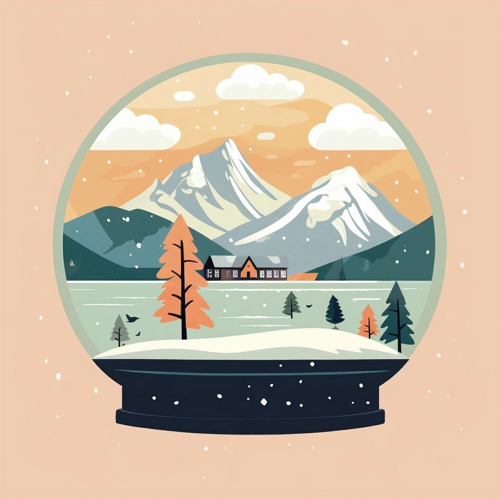 The Lake District United Kingdom Snowglobe