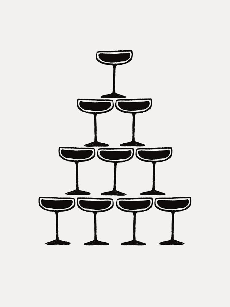 Neutral Champagne Prosecco Fountain