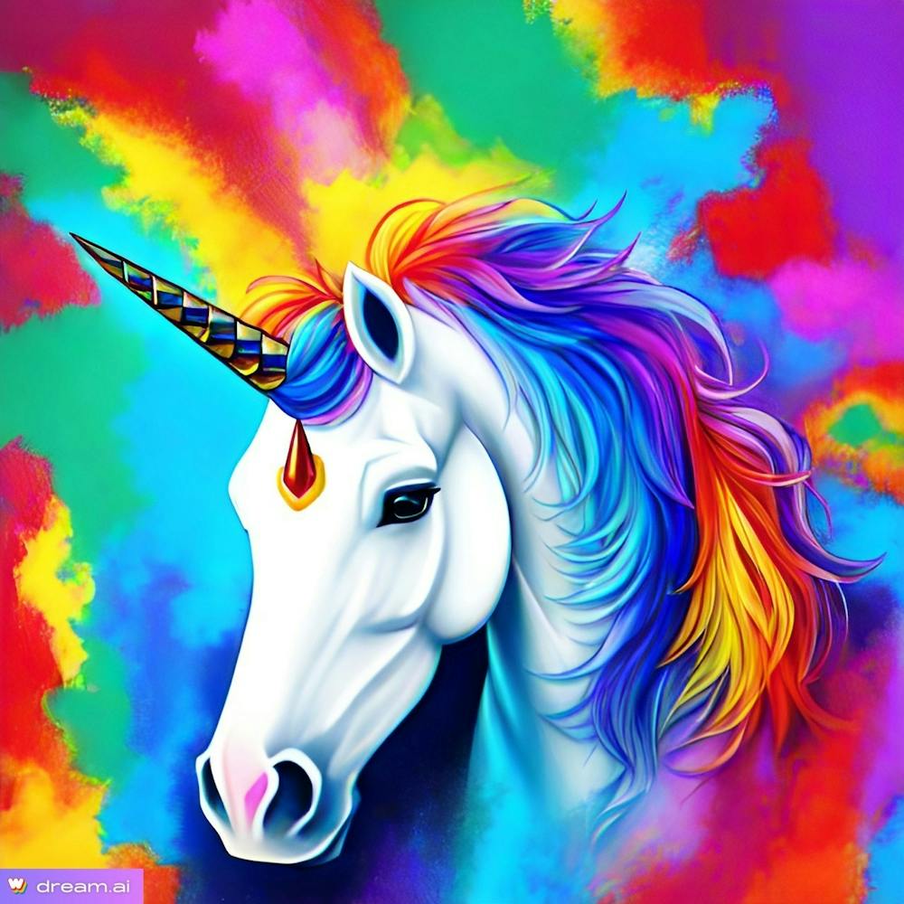 Colorful unicorn