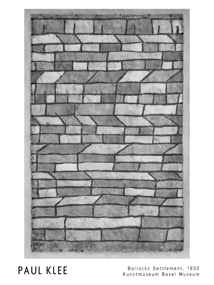 Brick Wall By Paul Klee