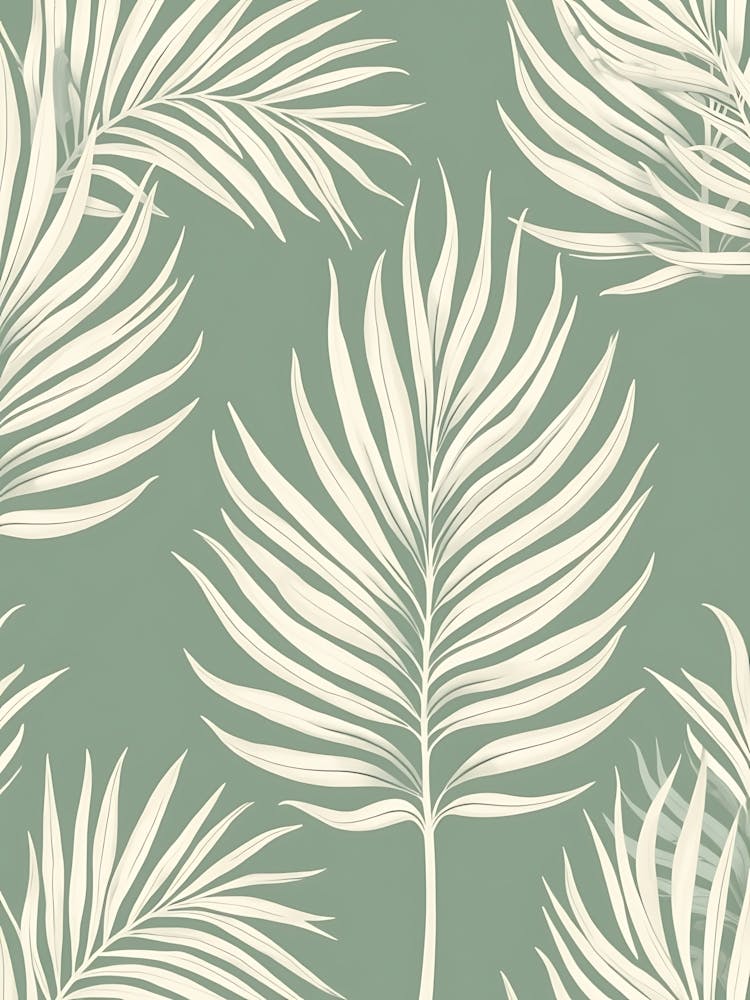 Soft Sage Petals And Branches