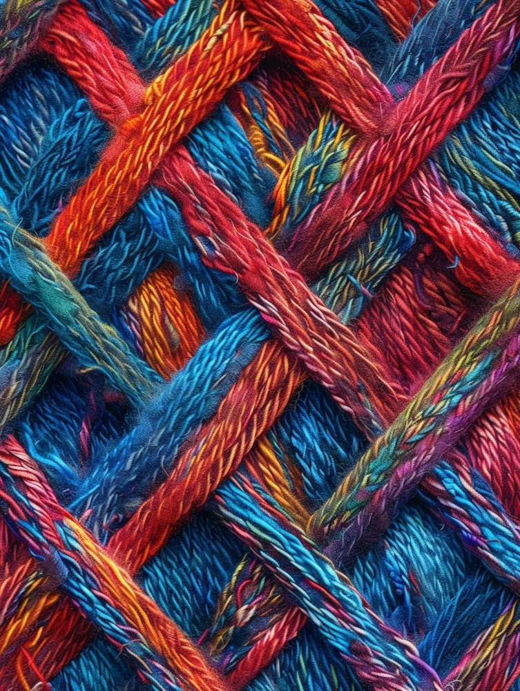 Close Up Of Colorful Yarn 1