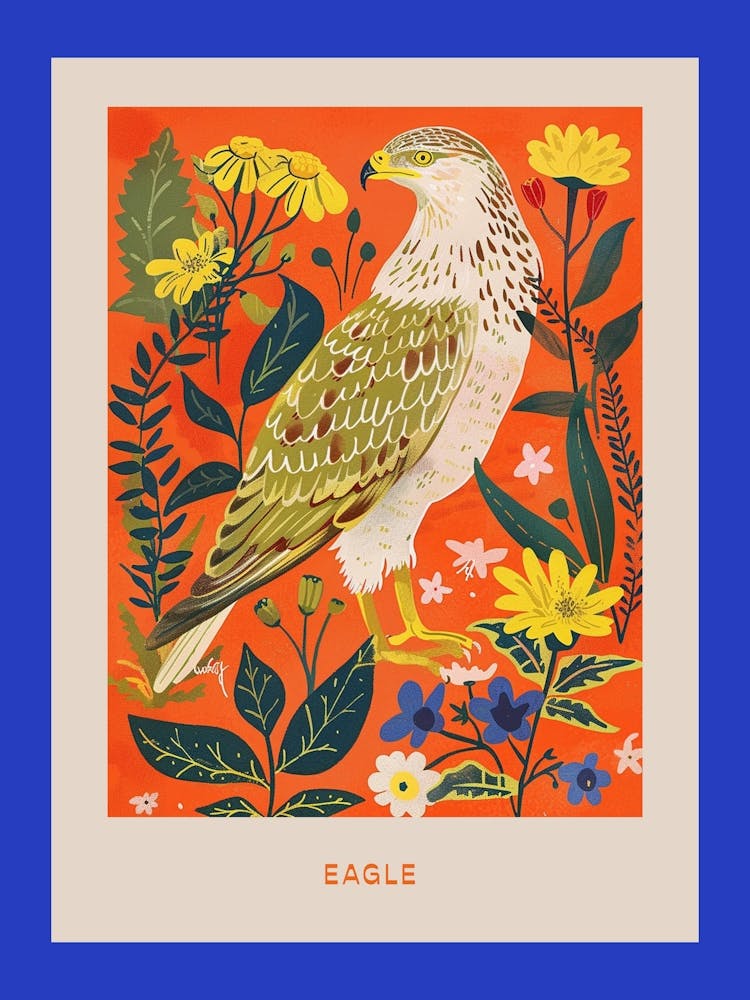 Spring Birds Poster Eagle 2