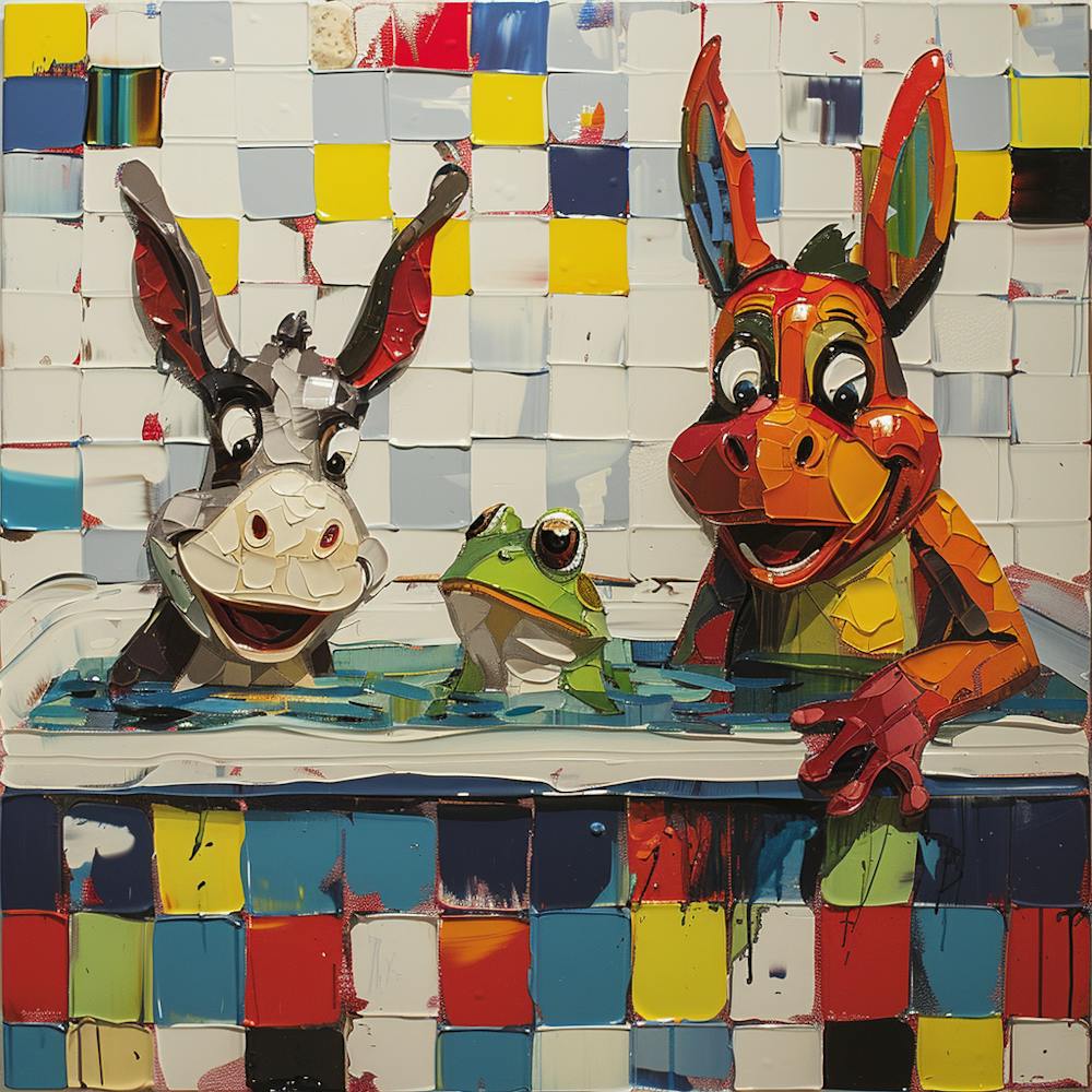 Donkeys In The Bath