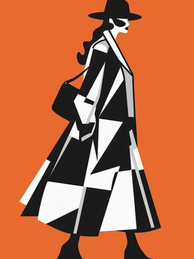 Woman In Black Coat 3