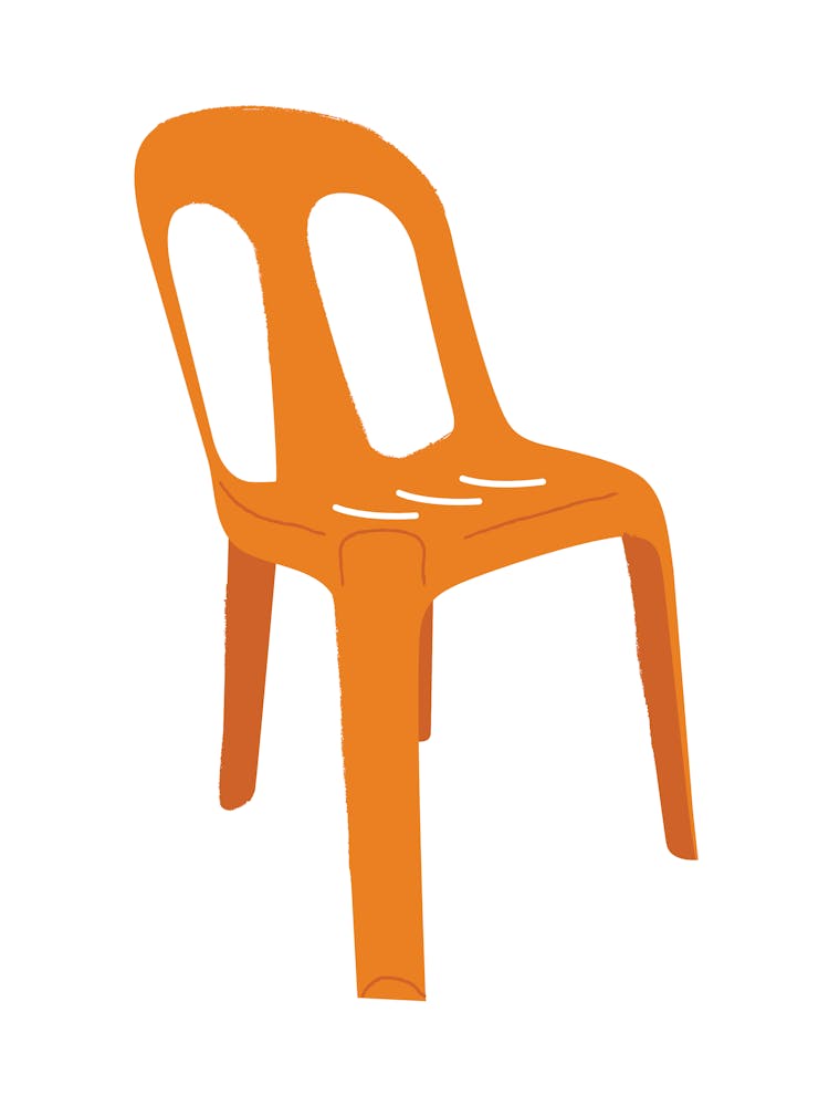 Orange Plastic Chair