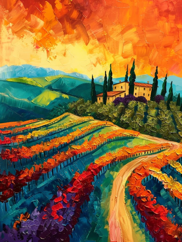 Sunset In Tuscany 5