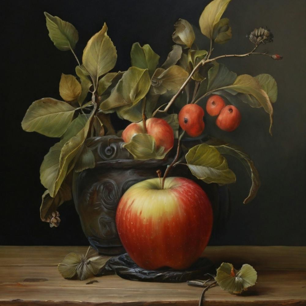 Apple In A Vase