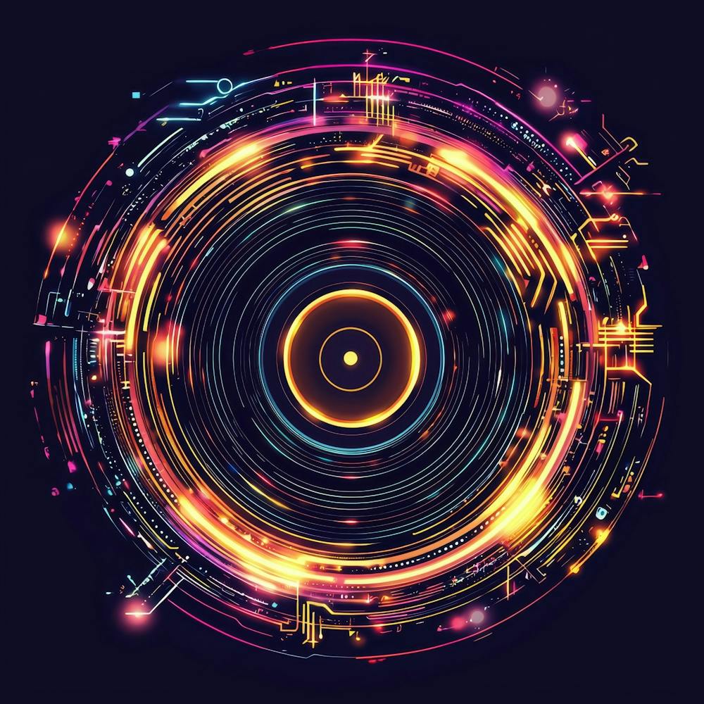 Abstract Dj Background