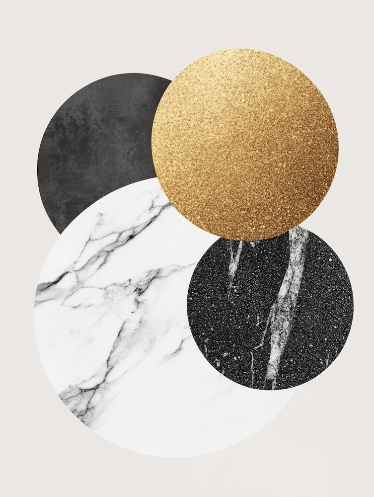 Black And Gold Circles 1