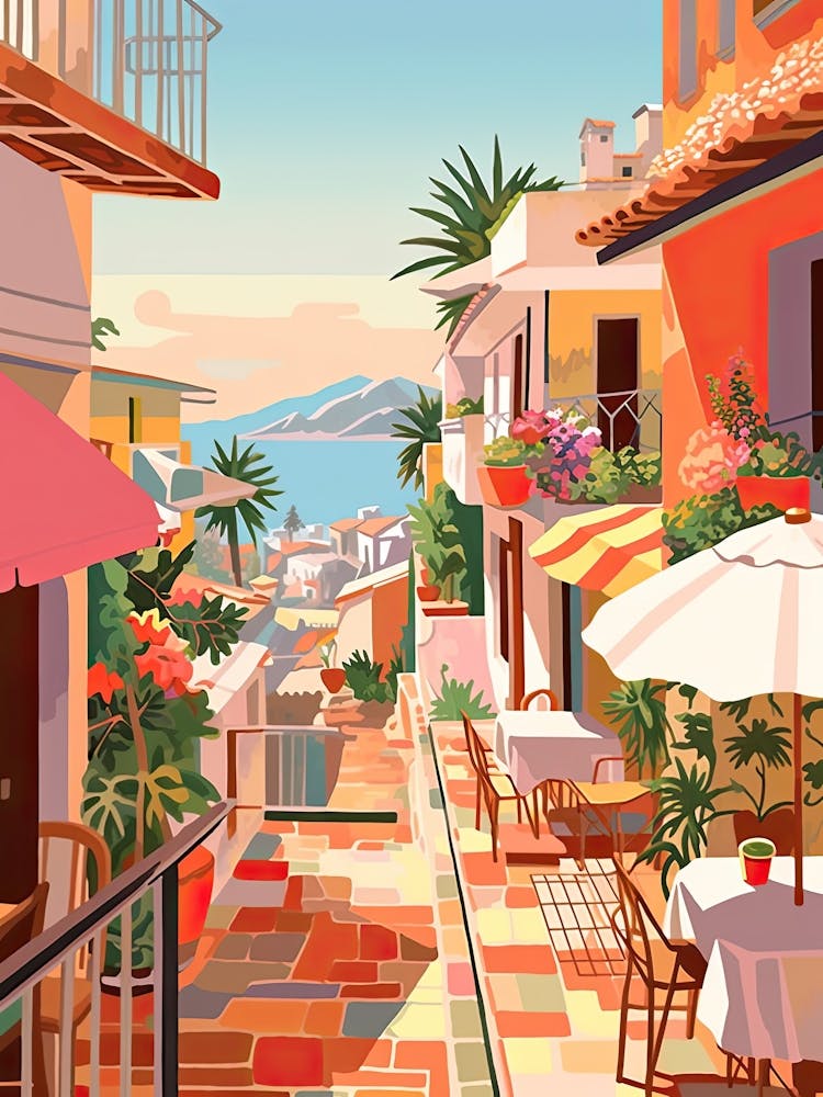 Puerto Vallarta, Mexico, Graphic Illustration 2